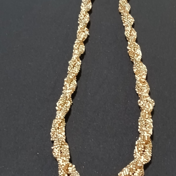 Necklace vintage twisted seed bead multi colored - Picture 2 of 5